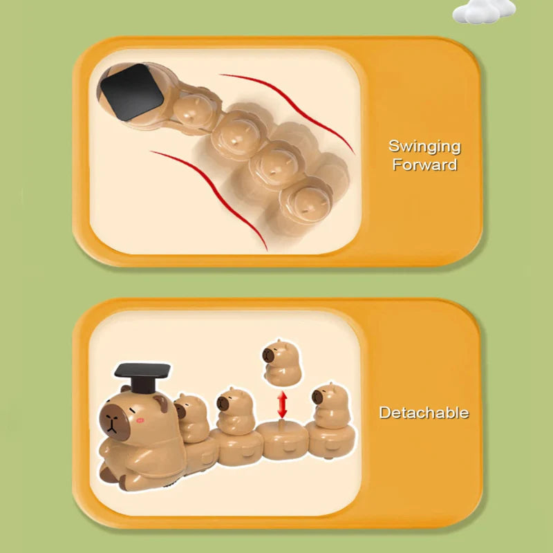 Capybara Train Toy – Leikkisä ja suloinen – Kiireinen juna