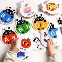 Thumbnail for Wooden Letter Matching Game – Oppiminen ja leikki – Aakkospalapeli