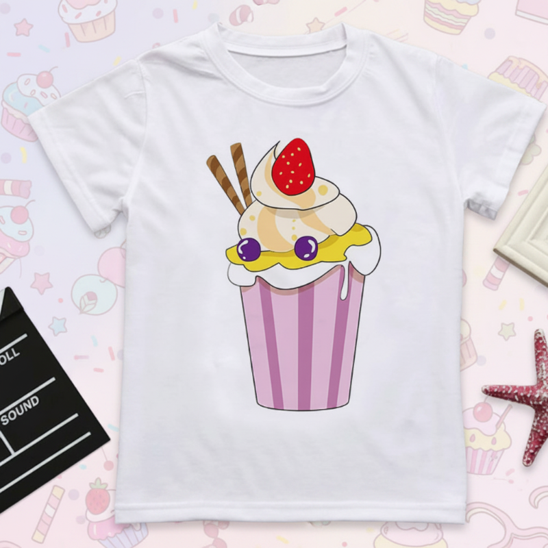 Boys & Girls Summer Tee – Mukava ja leikkisä – Hauska kuosinen lasten T-paita