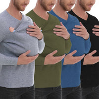 Thumbnail for Kangaroo Pocket Shirt – Mukava ja kätevä – Miesten T-paita-vauvankantokoppa