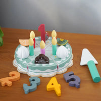 Thumbnail for TinyChef – Opettavainen ja hauska – Puinen keittiösetti kakulla ja lisävarusteilla