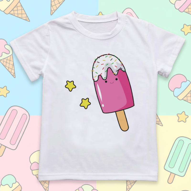 Boys & Girls Summer Tee – Mukava ja leikkisä – Hauska kuosinen lasten T-paita