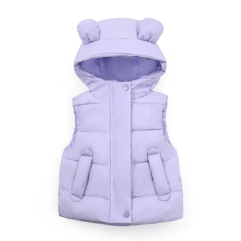 Mini Fashion™ - Lämmin ja trendikäs - Hupullinen toppaliivi