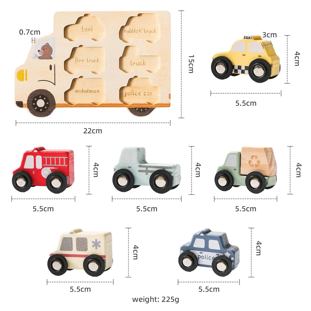 Woods™ – Palapeliseikkailu - Puinen autopalapeli