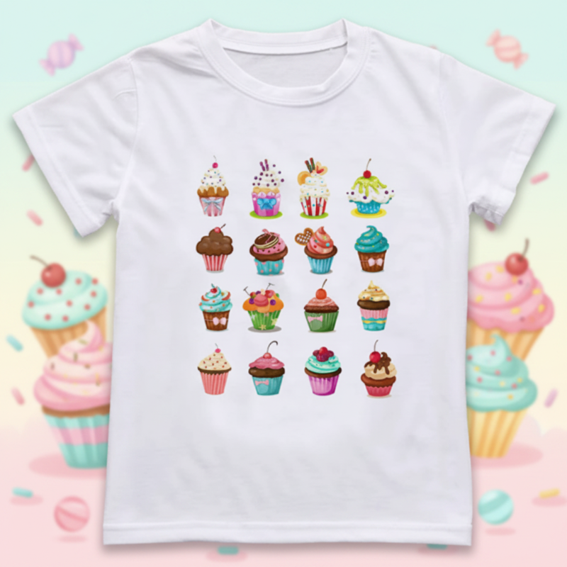 Boys & Girls Summer Tee – Mukava ja leikkisä – Hauska kuosinen lasten T-paita