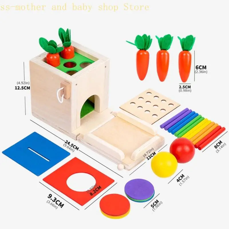Smart Carrots –  Värit & muodot - Puiset lajittelulelut