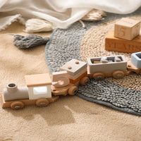 Thumbnail for TrainCount –  Klassinen ja opettavainen – puinen Montessori-juna