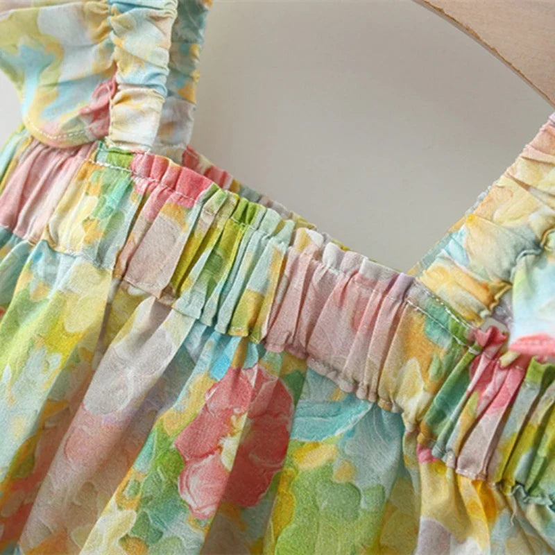 Mini Fashion™ - Kesä Flower Chic - Kesämekko Pioni printti