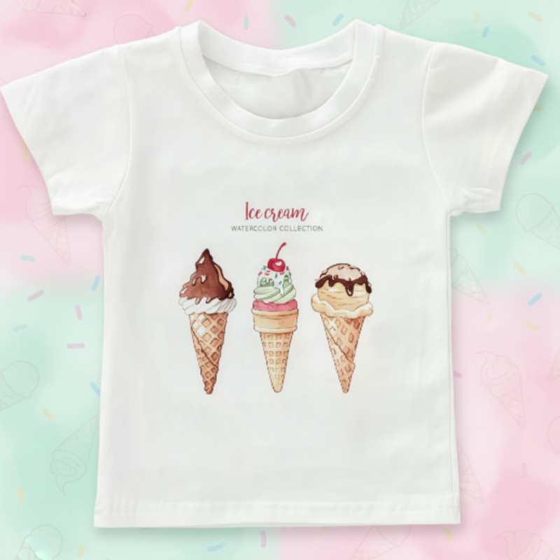 Boys & Girls Summer Tee – Mukava ja leikkisä – Hauska kuosinen lasten T-paita