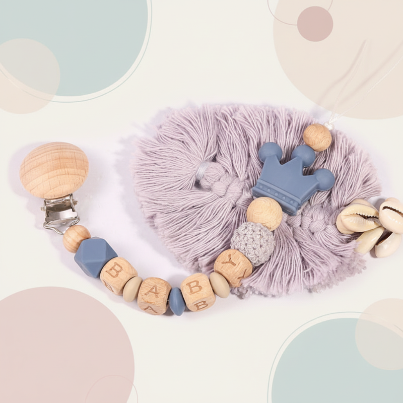 Personalized Pacifier Chain – Turvallinen ja tyylikäs – yksilöllinen tutinpidike