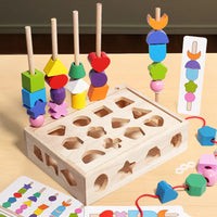 Thumbnail for Woods™ - Rohkaise luovuutta ja paranna taitoja - värikäs Montessori-palapelisarja