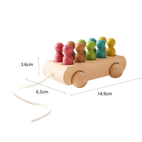 Thumbnail for Pop & Roll – Motoriset taidot ja fantasia – Puiset nuket auto setti
