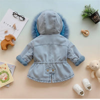 Thumbnail for FurDream – Denim Look – Talvitakki hupulla