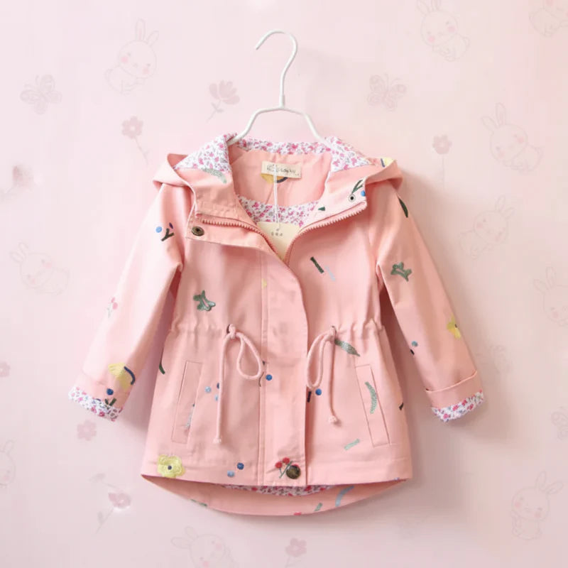 Girls Windbreaker Jacket – Kevyt ja tyylikäs – Lasten takki