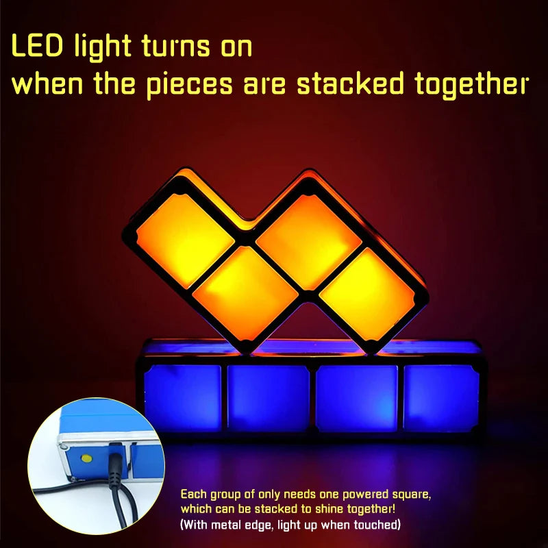 Tetris Night Light™ - Valaisevaa luovuutta - Tetris-lamppu