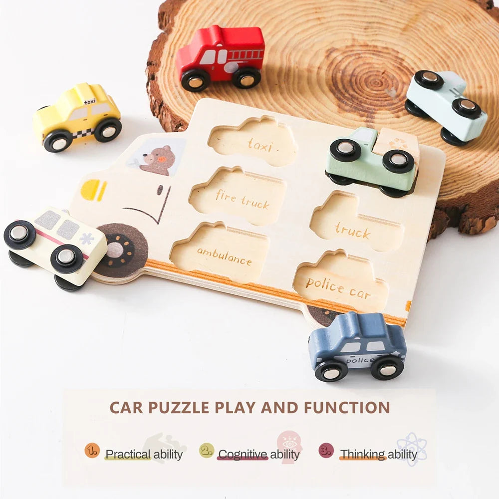 Woods™ – Palapeliseikkailu - Puinen autopalapeli