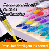 Thumbnail for ColorCraft – Luova ja kestävä – Akryylimarkkerit siveltimellä