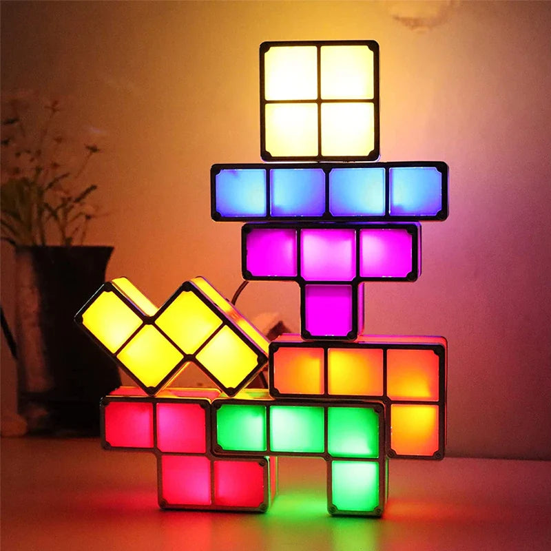 Tetris Night Light™ - Valaisevaa luovuutta - Tetris-lamppu