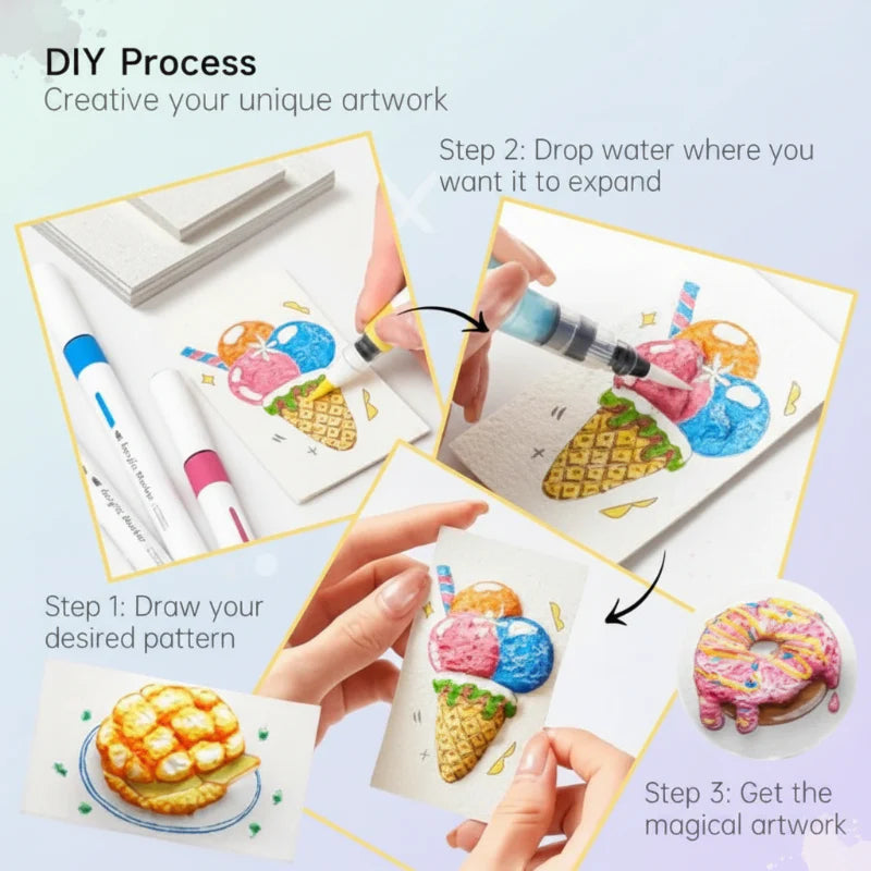 MagicFoam – Värikäs ja luova – Luova tekstuurikynäset