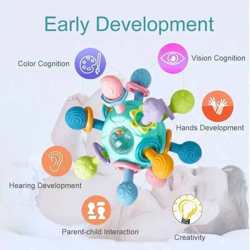 CalmChew | Pehmeä ja turvallinen – 3-in-1-silikoninen purulelu