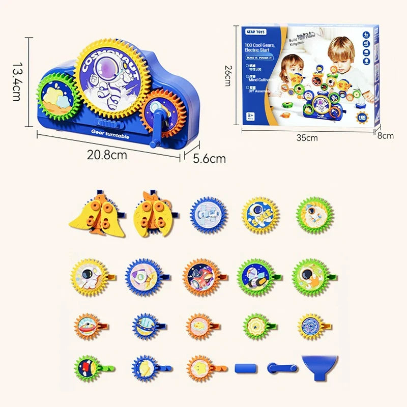 SmartGears – Koulutus ja hauskuus – 3D-sähköinen hammaspyöräleikkisetti