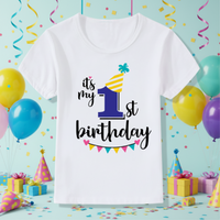 Thumbnail for Birthday Graphic Tee – Söpö ja kevyt – Lasten syntymäpäivä-T-paita