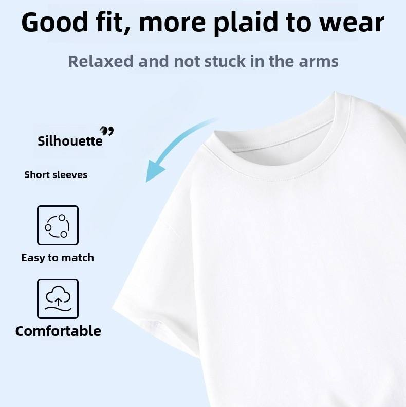SimpleWear – Rento ja pehmeä – Relax Fit -T-paita, pyöreä kaulus