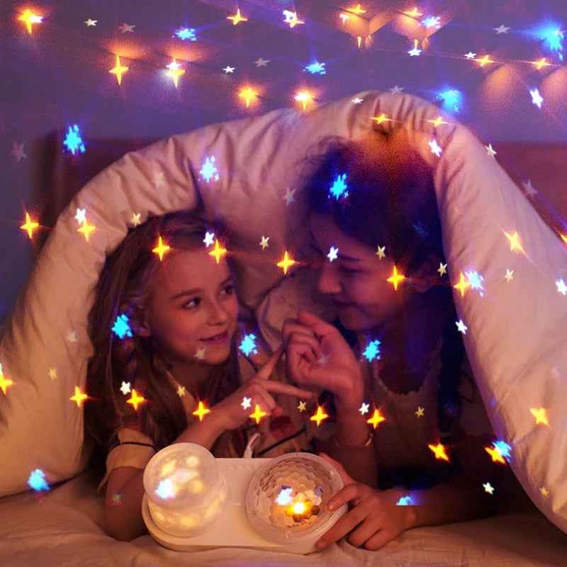 OceanGlow – Rauhoittava ja taianomainen – Tähtitaivas-projektioyövalo