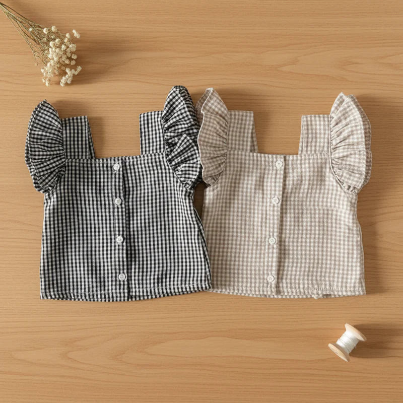 Girls Ruffle Tee – Kevyt ja suloinen – lasten vaatesetti