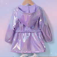 Thumbnail for LumiBreeze – Kiiltävä ja kevyt – Lasten sadetakki hupulla