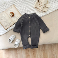 Thumbnail for CozyCotton – Mukava & Tyylikäs - Neulottu Romperi