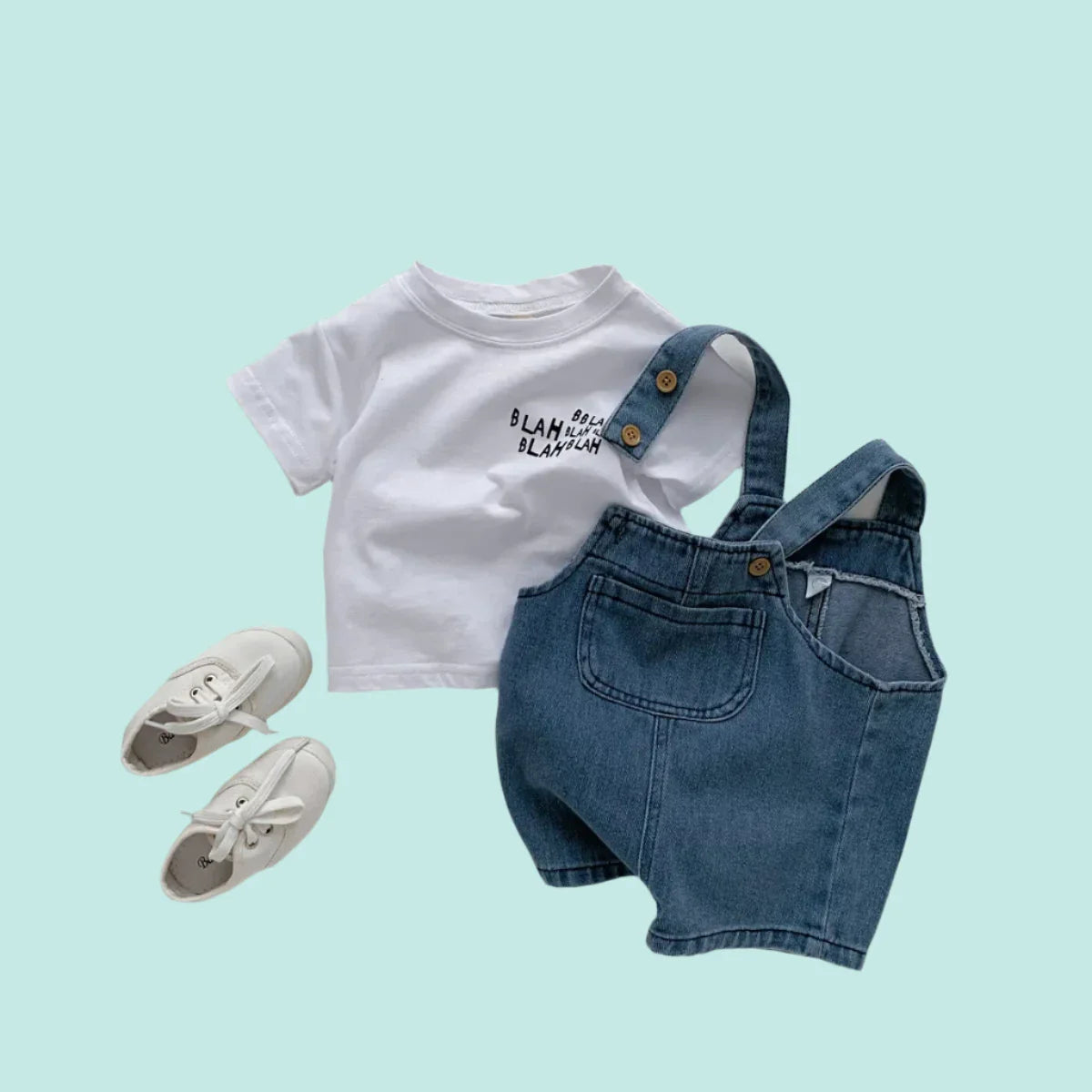 Mini Fashion™ - Tyylikästä farkkua - Lasten asu