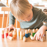 Thumbnail for Rainbow Blocks™ – Luova väritys hauskaa – Puinen värityspelisarja