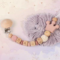 Thumbnail for Personalized Pacifier Chain – Turvallinen ja tyylikäs – yksilöllinen tutinpidike