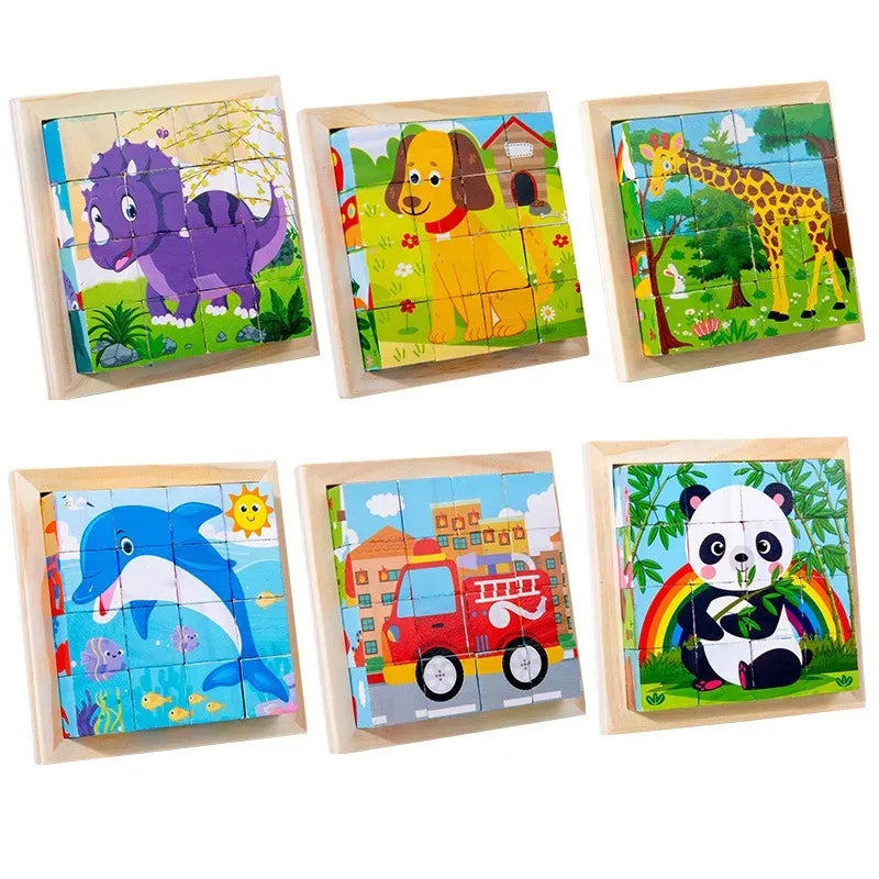 CubePuzzle – Hauska ja opettavainen - 3D-puupalikat palapeli