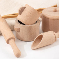 Thumbnail for MiniMasterChef – Koulutus ja hauskuus – Puinen keittiöleikkisetti