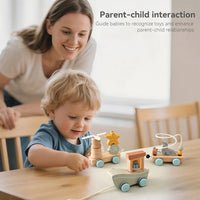 Thumbnail for HappyTrain – Montessori & Fun – Puinen junasarja
