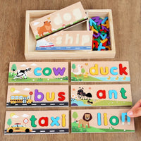 Thumbnail for AlphaPuzzle – Englannin kielen sanojen oppiminen – Puinen oikeinkirjoituspalapeli