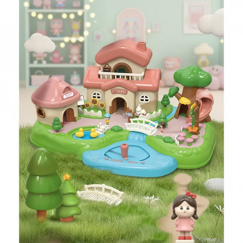 Magnetic Princess Castle – Luova & maaginen – magneettinen nukkekoti-leikkisetti