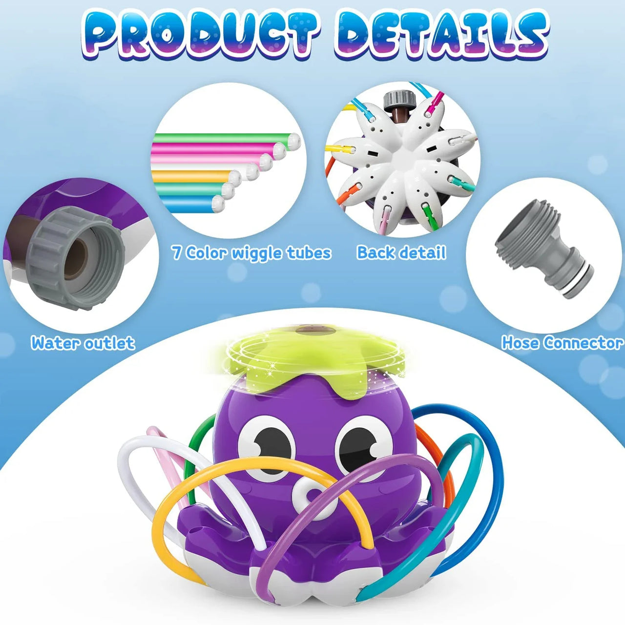 Octopus Sprinkler™ – Vesisuihkuja mustekalan kanssa - Sprinkleri / sadettaja