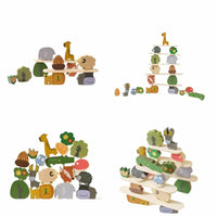 Thumbnail for Animal Stackers™ - Ohut pinoaminen - Puueläimet Pinoamislelut