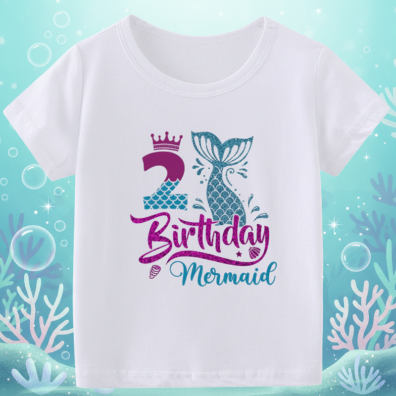 Birthday Graphic Tee – Söpö ja kevyt – Lasten syntymäpäivä-T-paita