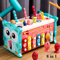 Thumbnail for Montessori Hammering Toy – Motoriset taidot ja oppiminen – 8-osainen leikkisetti