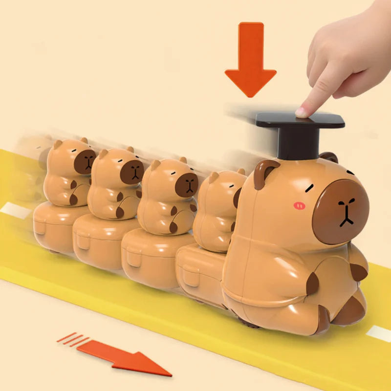 Capybara Train Toy – Leikkisä ja suloinen – Kiireinen juna