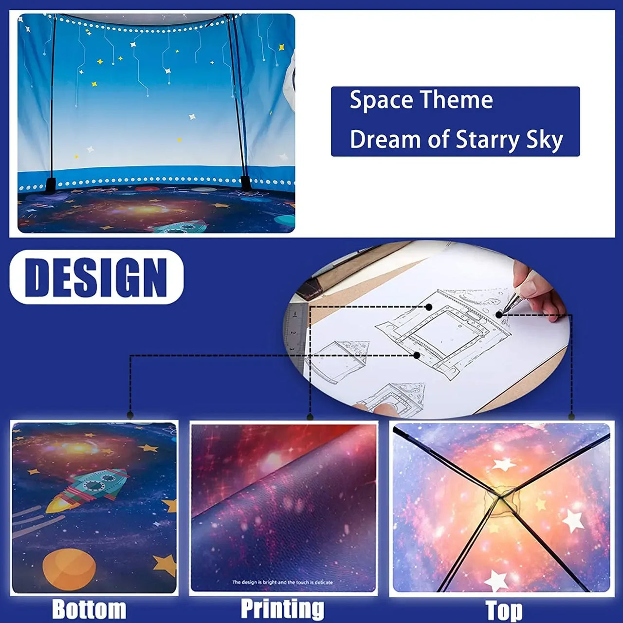 Rocket Ship Tent™ – Avaruusseikkailu - Lasten teltta
