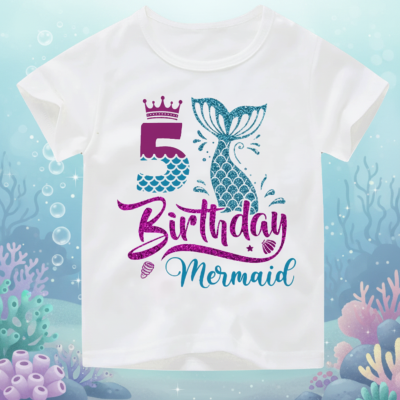 Birthday Graphic Tee – Söpö ja kevyt – Lasten syntymäpäivä-T-paita