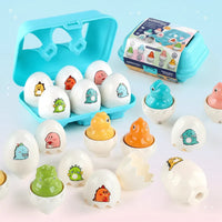 Thumbnail for Montessori 3D Eggs Puzzle – Hauskaa pääsiäiseksi – Munien lajittelupeli