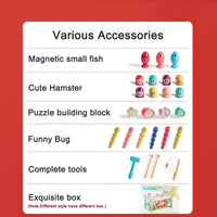 Thumbnail for Montessori Hammering Toy – Motoriset taidot ja oppiminen – 8-osainen leikkisetti