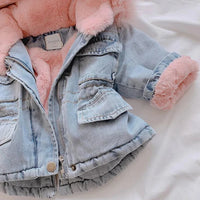 Thumbnail for FurDream – Denim Look – Talvitakki hupulla