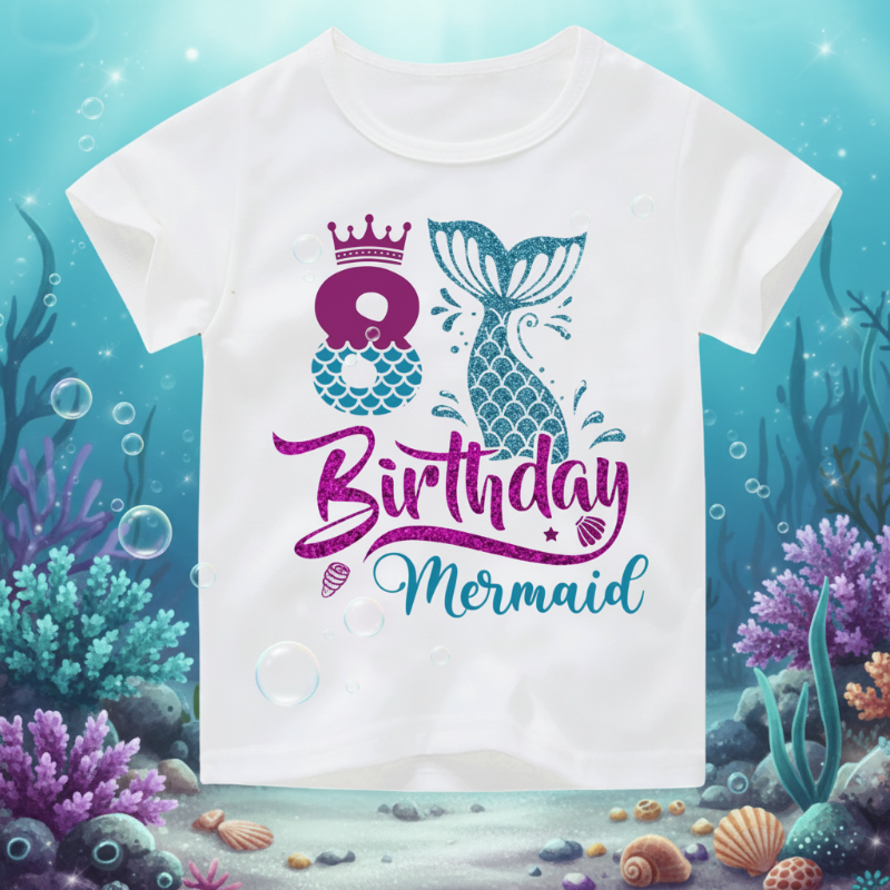 Birthday Graphic Tee – Söpö ja kevyt – Lasten syntymäpäivä-T-paita